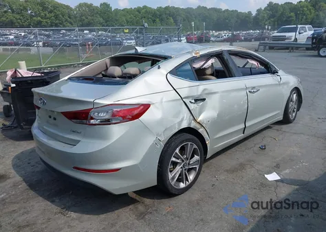 2017 Hyundai Elantra Limited из США, поврежденный, VIN 5NPD84LF0HH109431